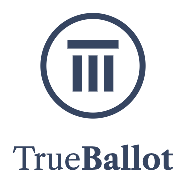TrueBallot logo: a classical pillar inside a circle above the TrueBallot wordmark